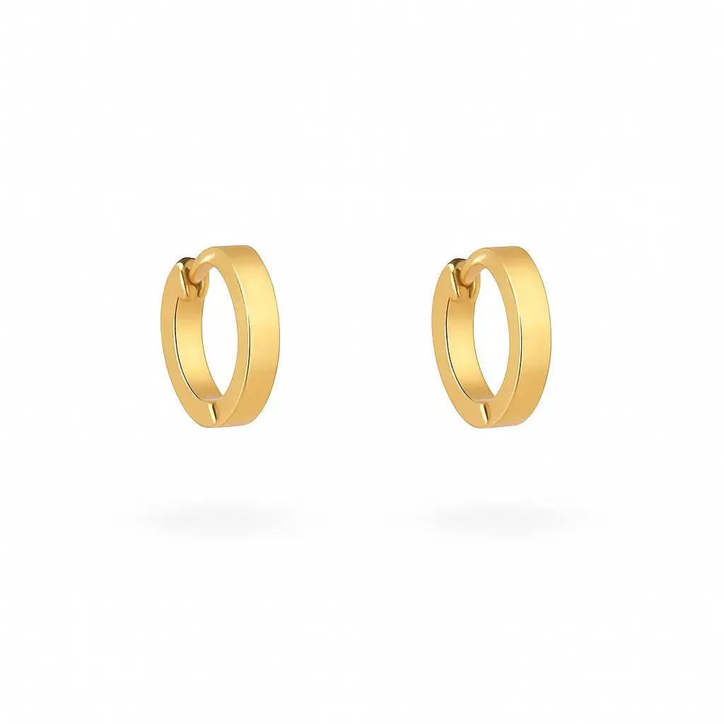Basic flat and round earrings Vibestella