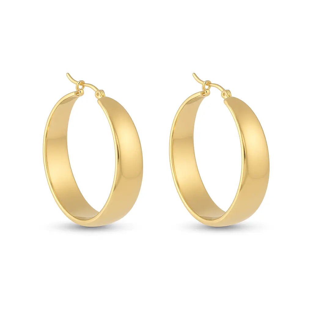 Big and thick hoop earrings Vibestella