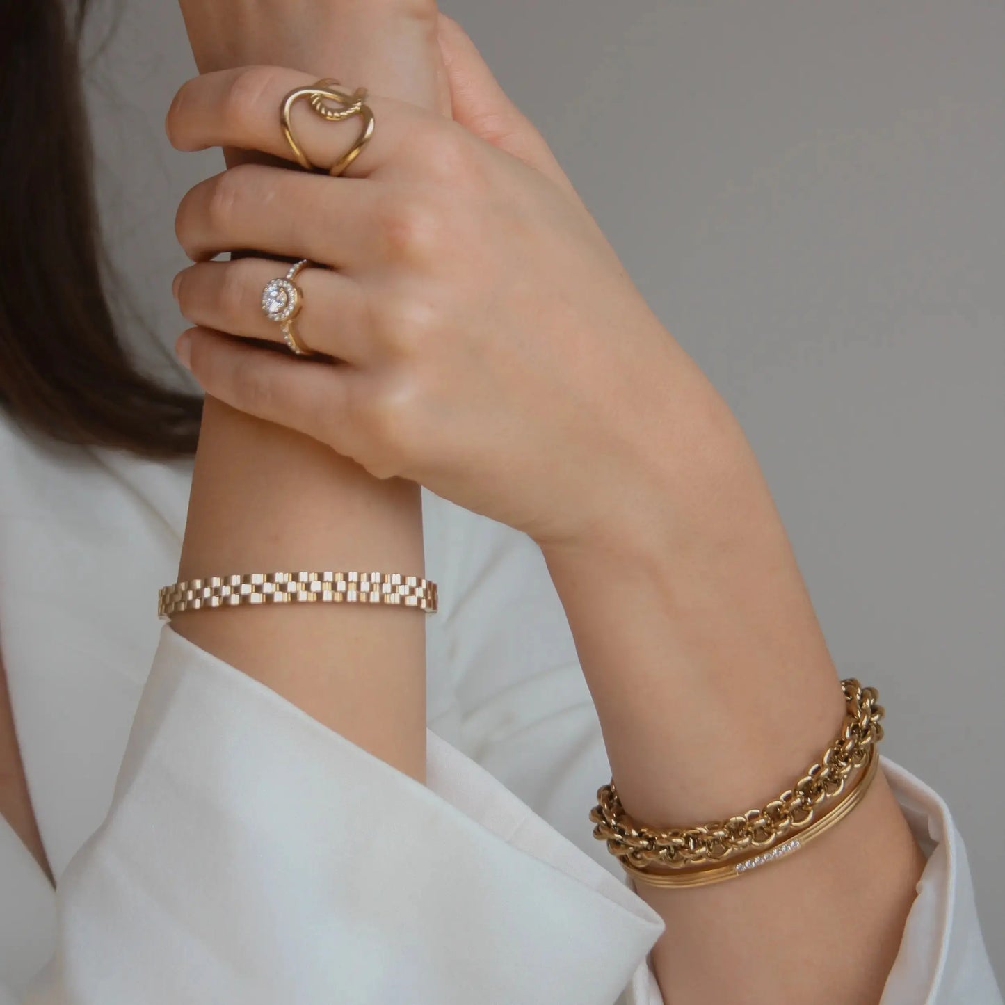 Big round chain bracelet Vibestella