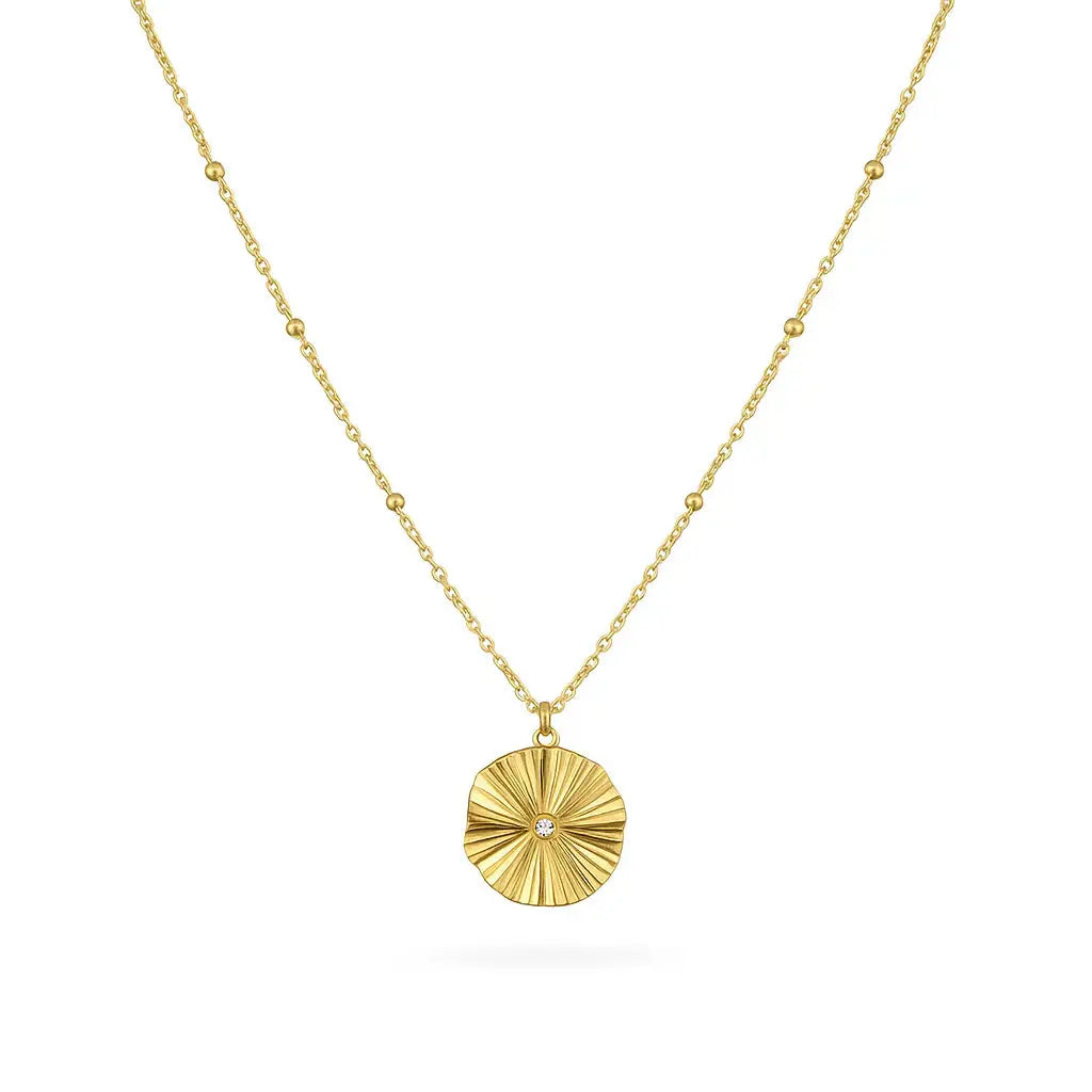 Coin and little spark necklace Vibestella