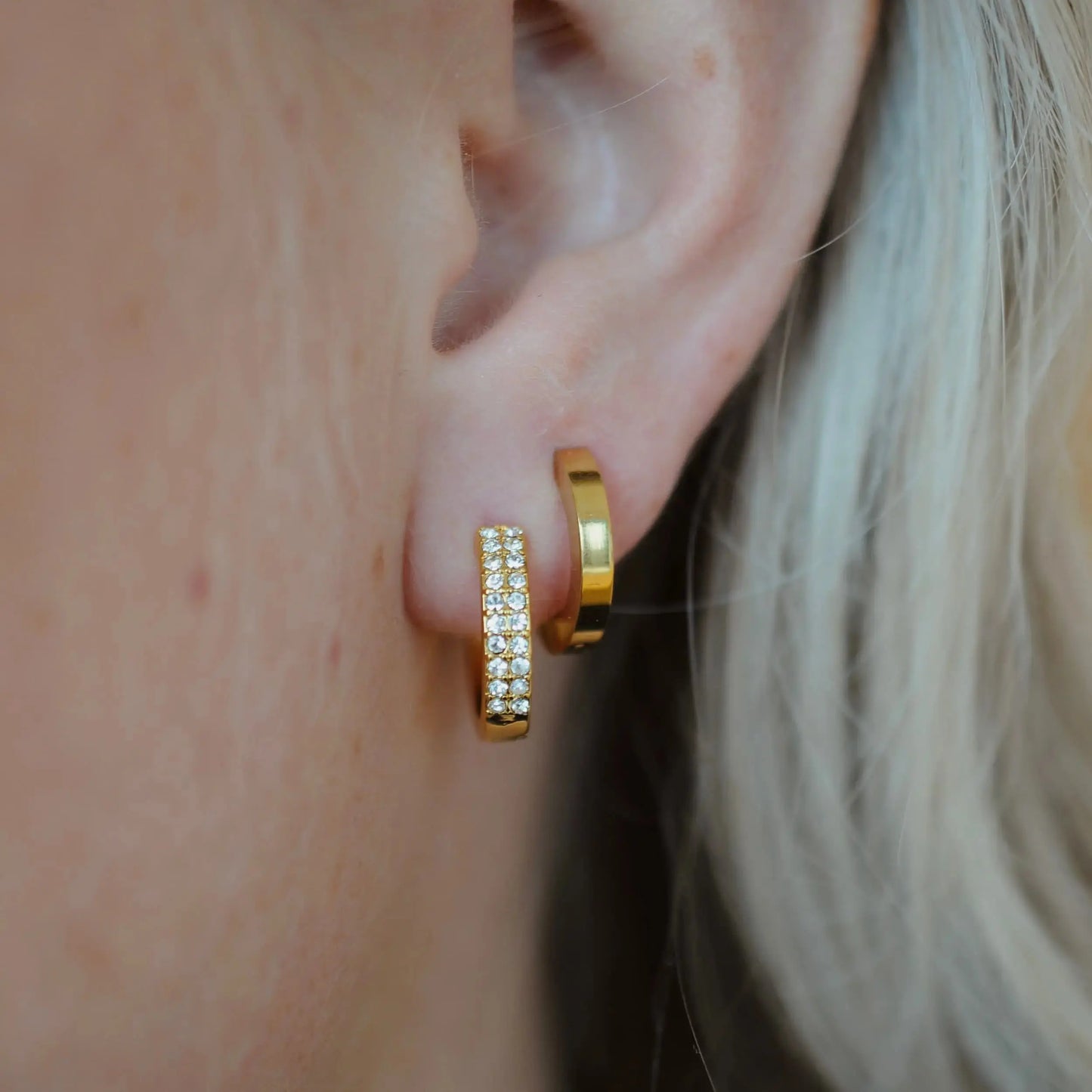 Double diamond earrings Vibestella