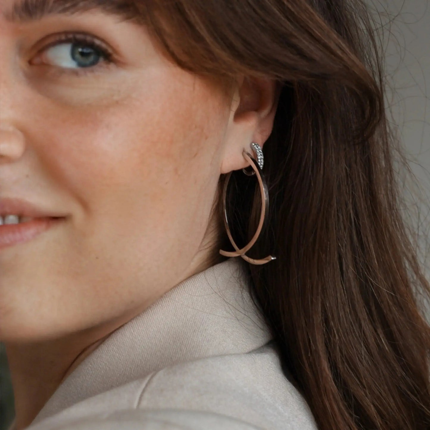 Double diamond earrings Vibestella