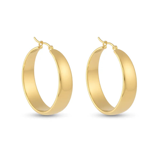 Big and thick hoop earrings Vibestella