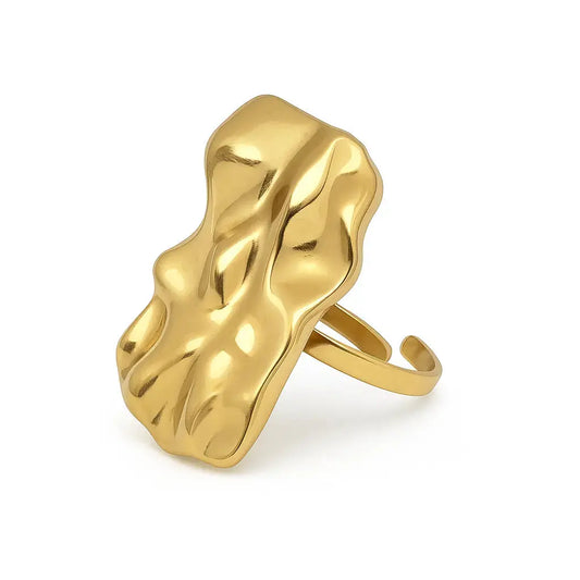 Big flat wave ring Vibestella