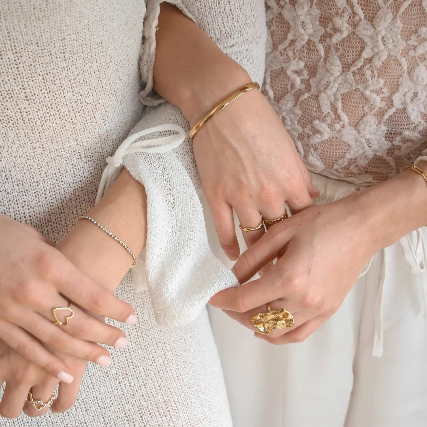 Big flat wave ring Vibestella
