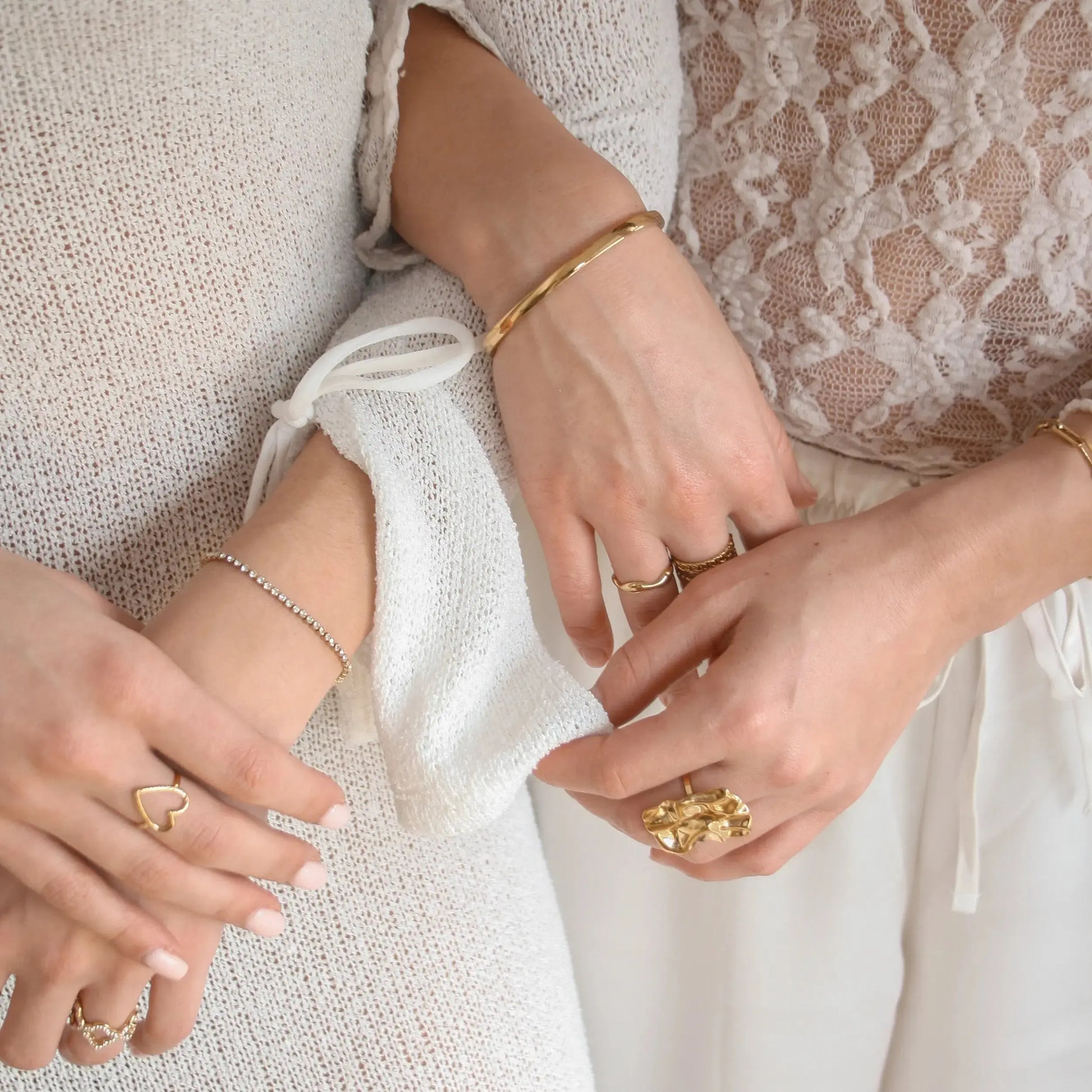 Big flat wave ring Vibestella