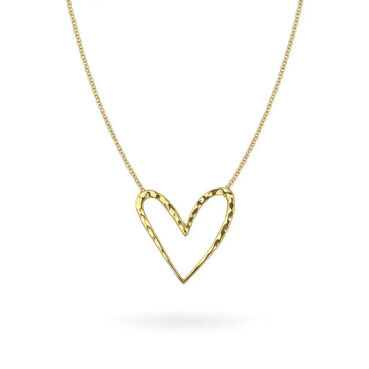 Big open heart necklace Vibestella