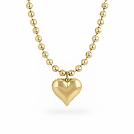 Big precious heart necklace Vibestella
