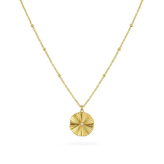 Coin and little spark necklace Vibestella