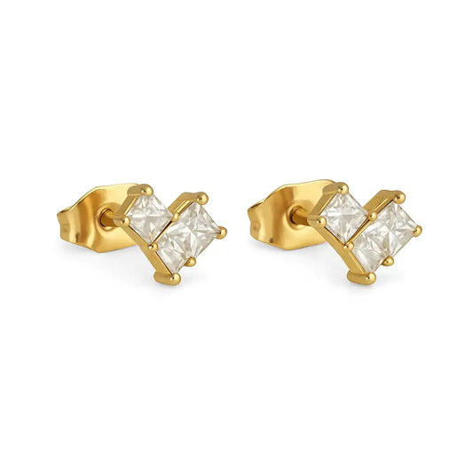 Diamond heart earstuds Vibestella