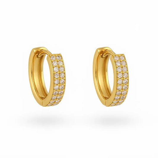 Double diamond earrings Vibestella