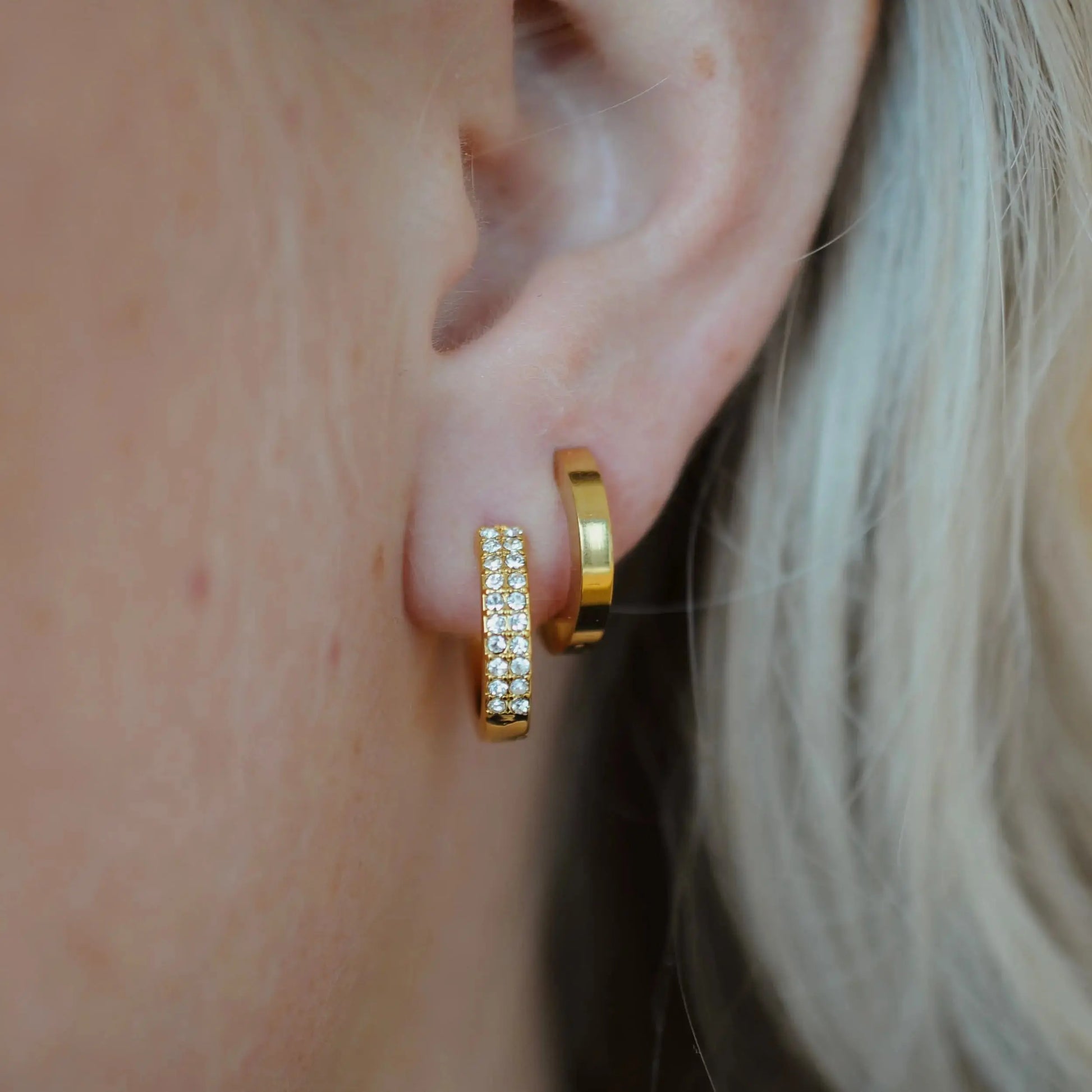 Double diamond earrings Vibestella