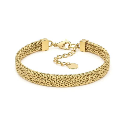 Flat straight chain bracelet Vibestella