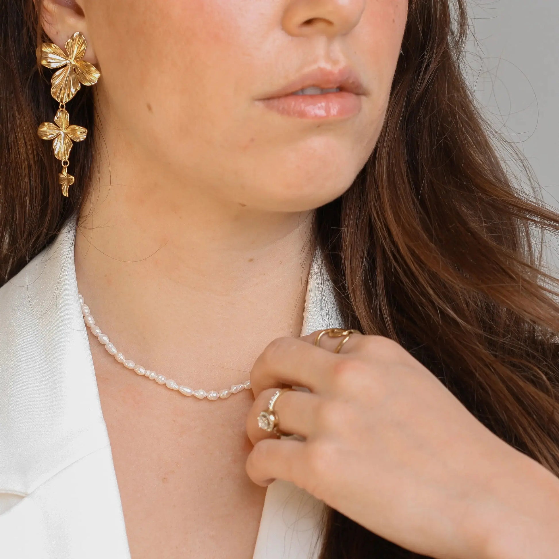 Freshwater pearl necklace Vibestella