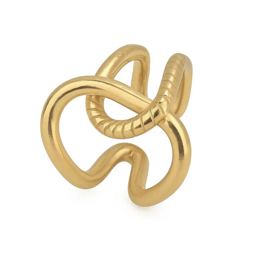 Two half loops ring Vibestella